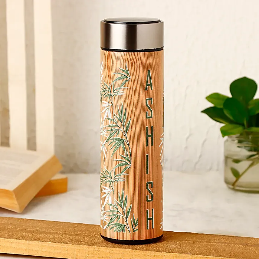 Personalised LED Temp Flask With Strainer