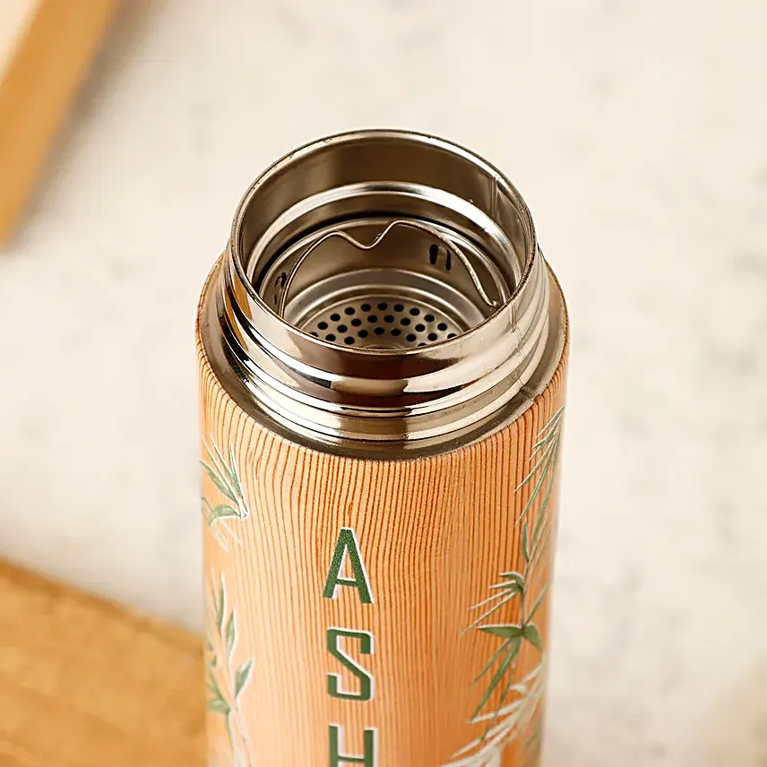 Personalised LED Temp Flask With Strainer