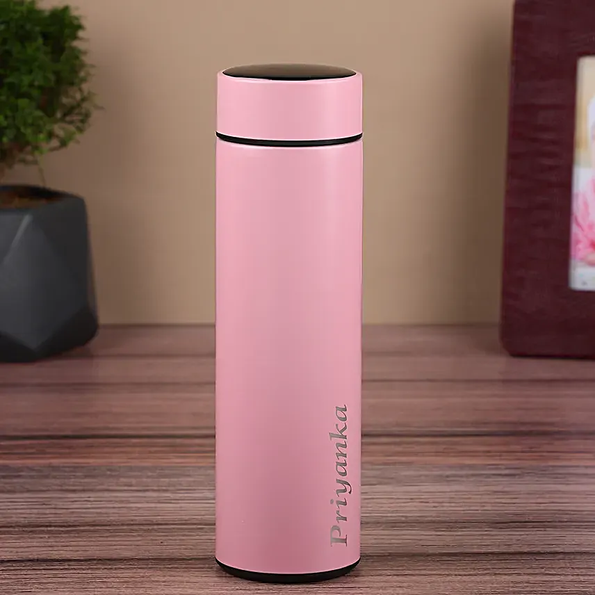 Personalised LED Temperature Bottle