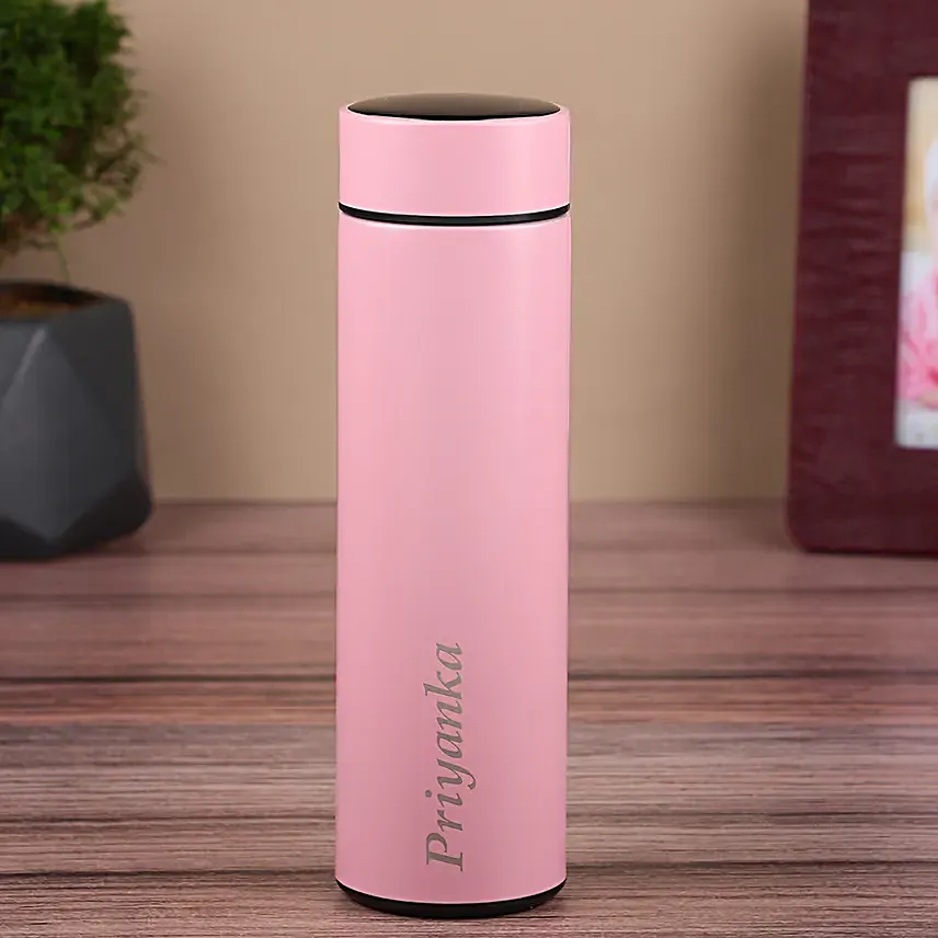 Personalised LED Temperature Bottle