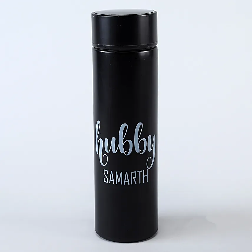 Personalised LED Temperature Bottles Set Of 2