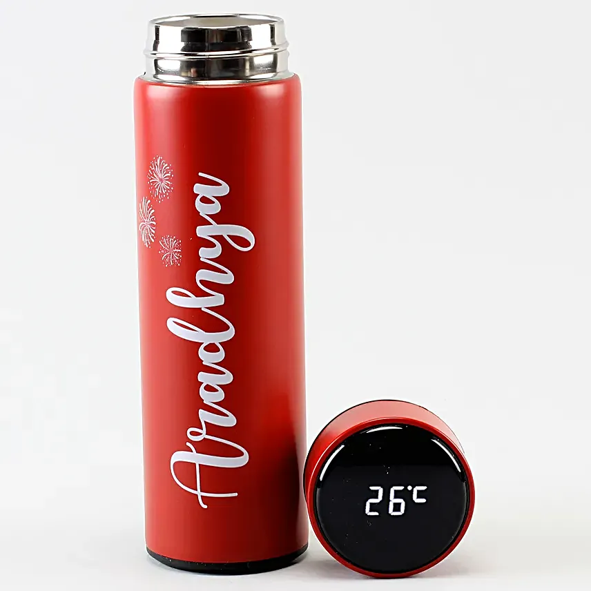 Personalised LED Temperature Bottles
