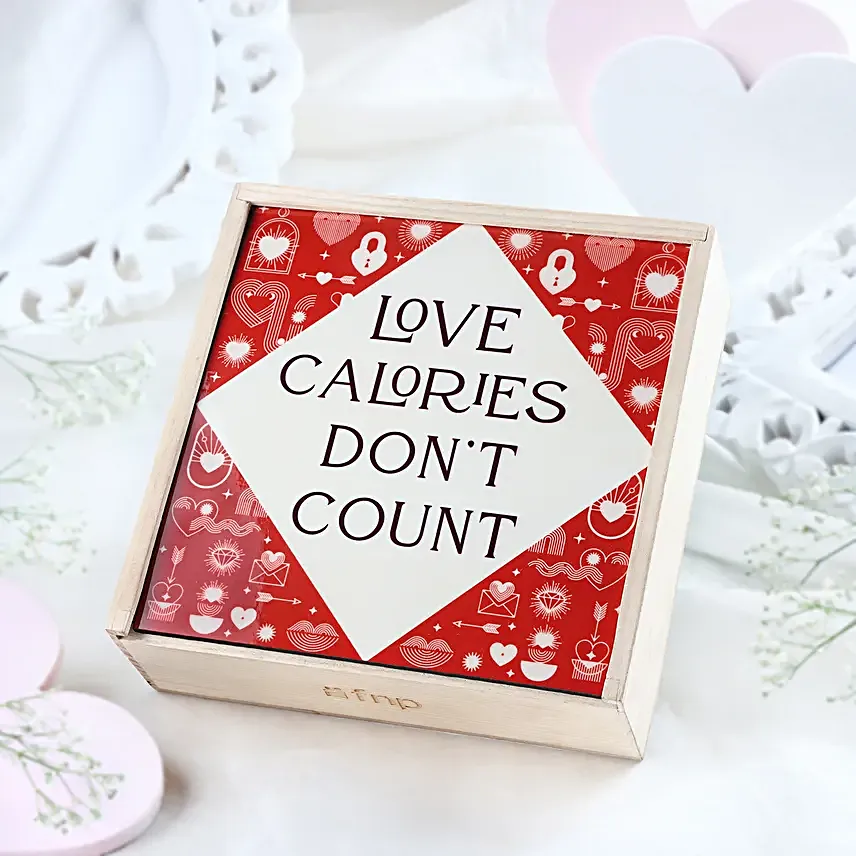 Personalised Love Calories Valentine Gift Box