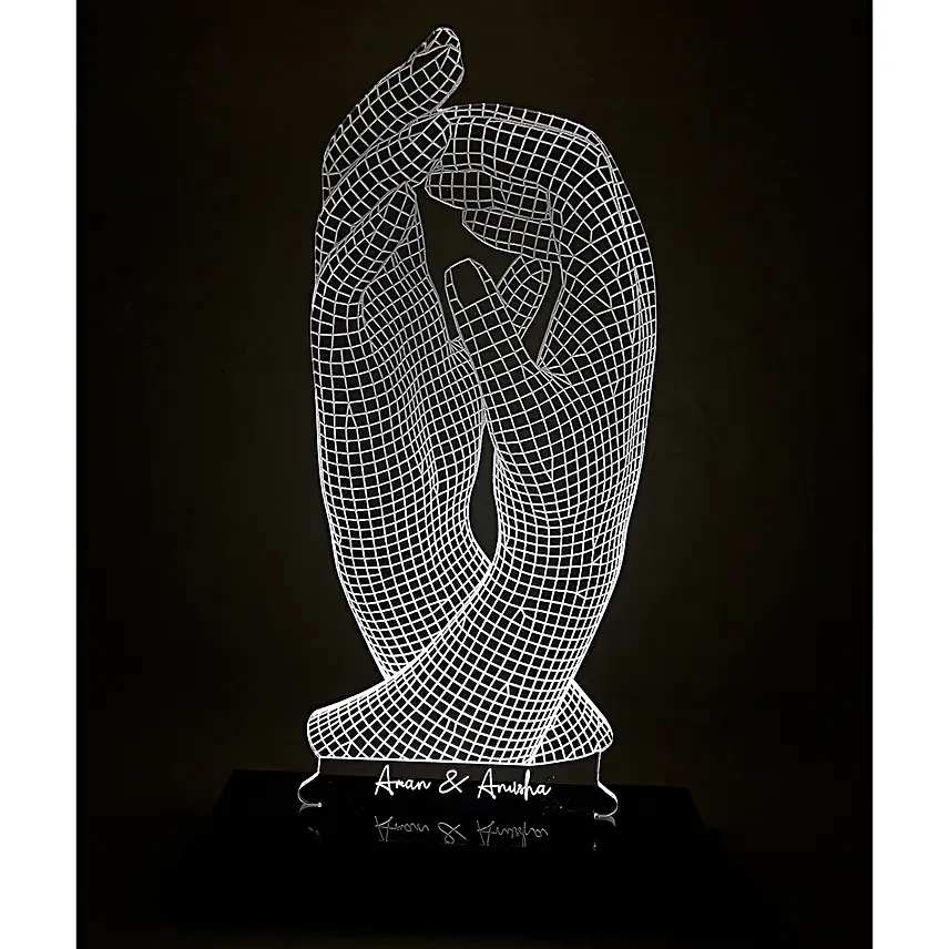 Personalised Love Hands LED Lamp