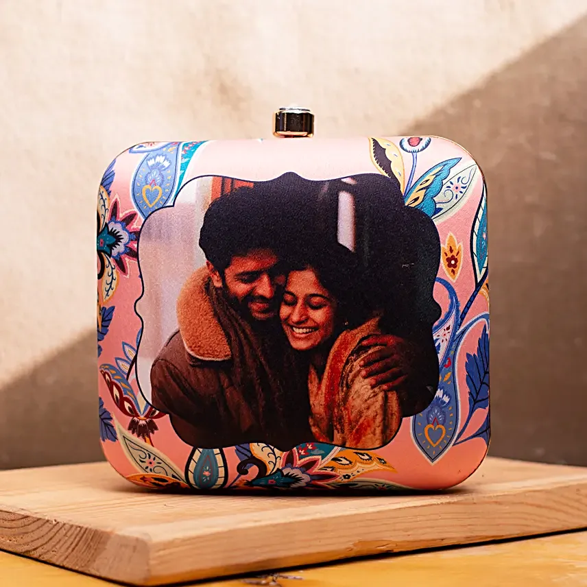Personalised Love Story Clutch Bag
