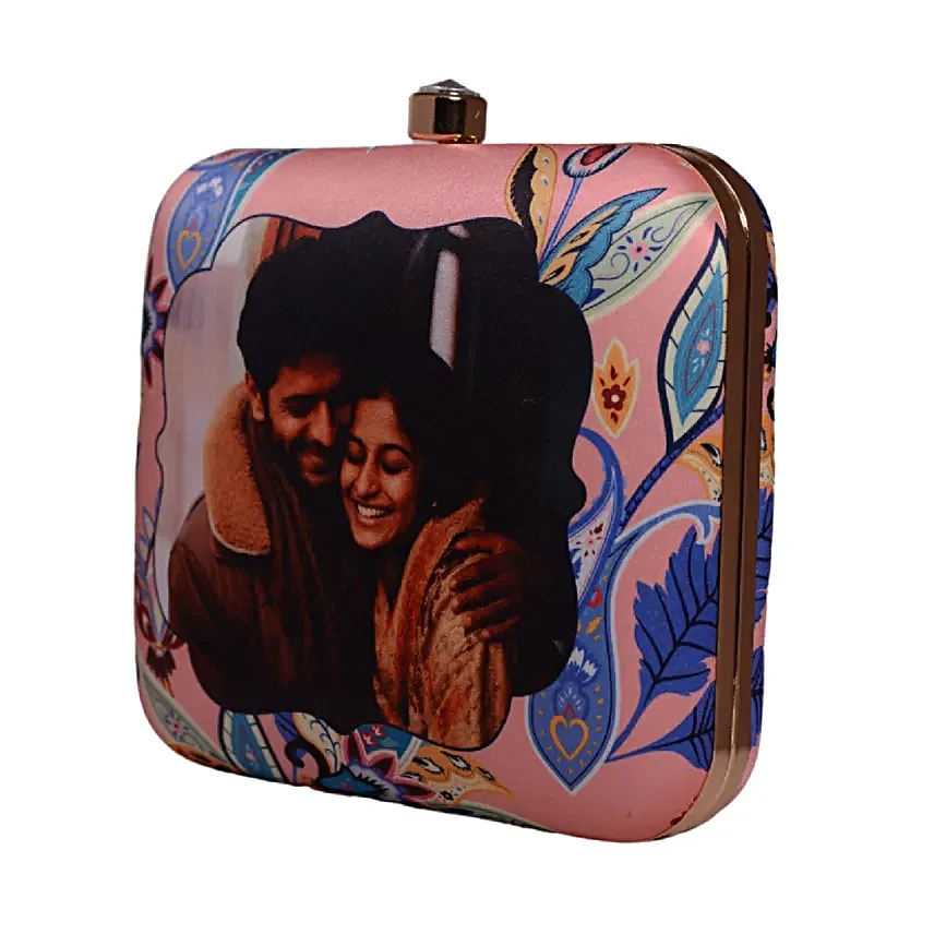 Personalised Love Story Clutch Bag