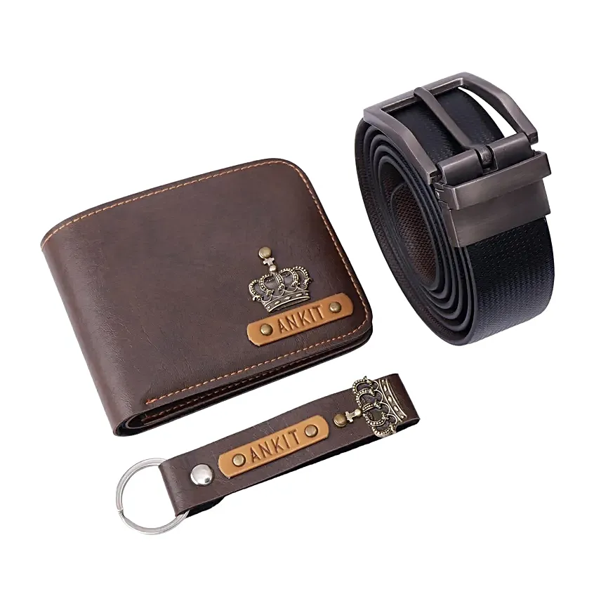 Personalised Mens Essential Kit Brown