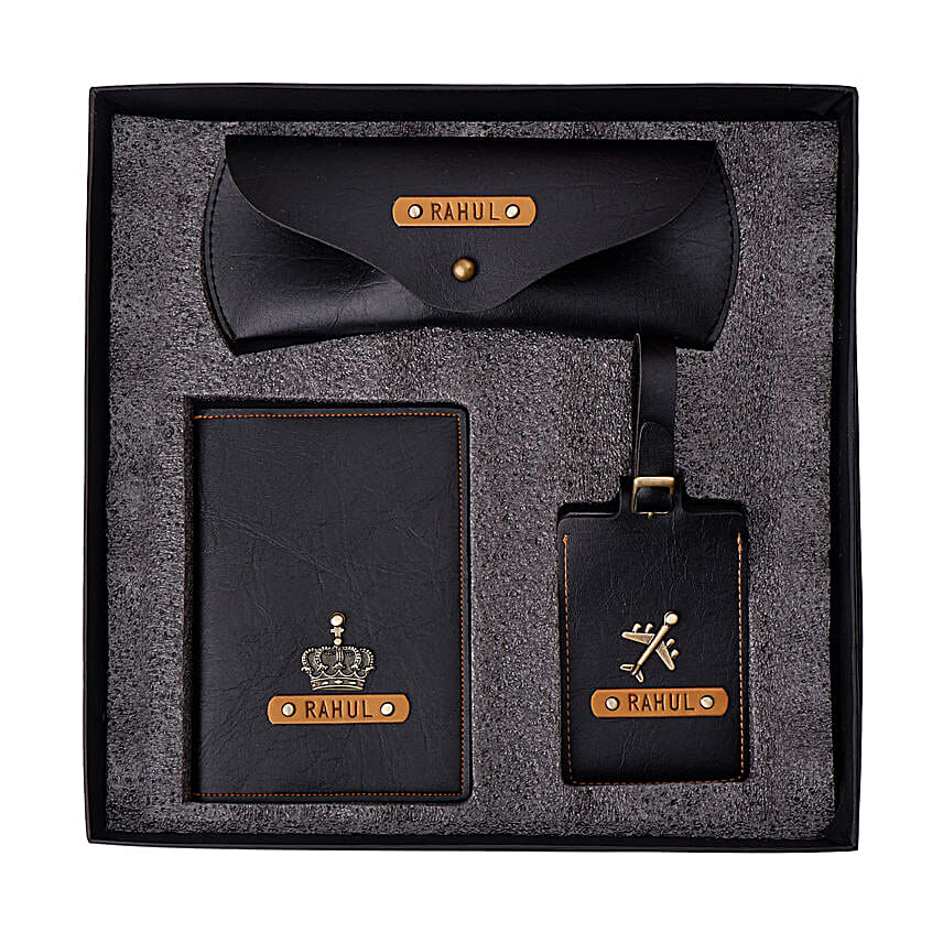 Personalised Mens Travel Essentials Gift Box