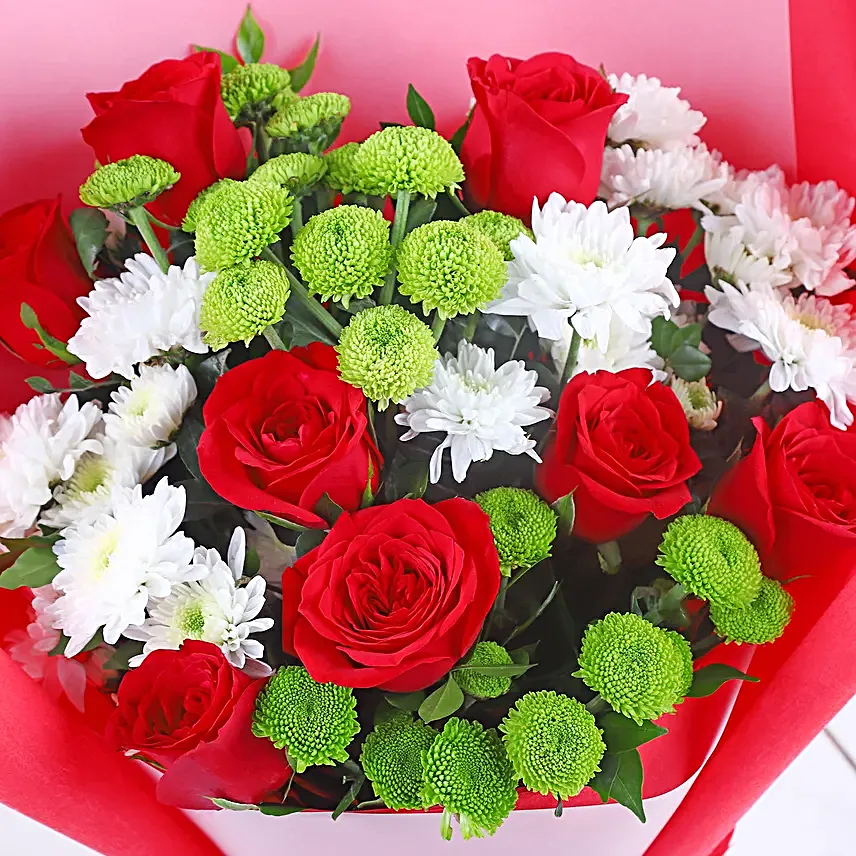Personalised Merry Christmas Flower Bouquet