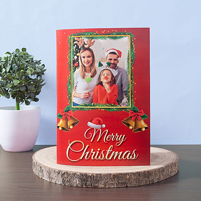 Personalised Merry Christmas Greeting Card