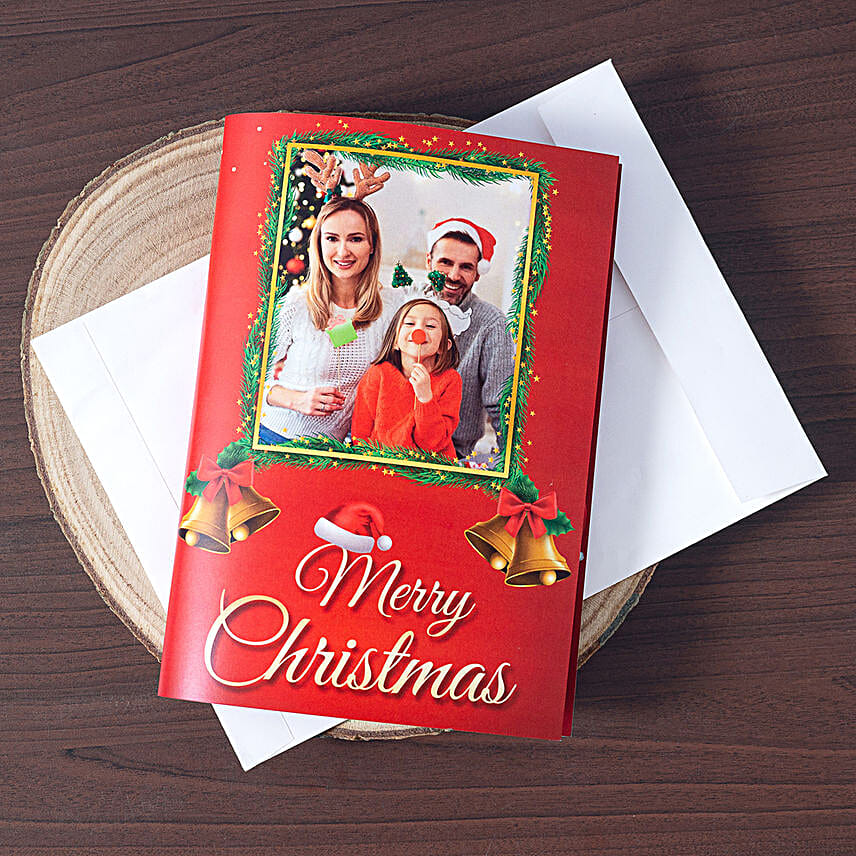 Personalised Merry Christmas Greeting Card