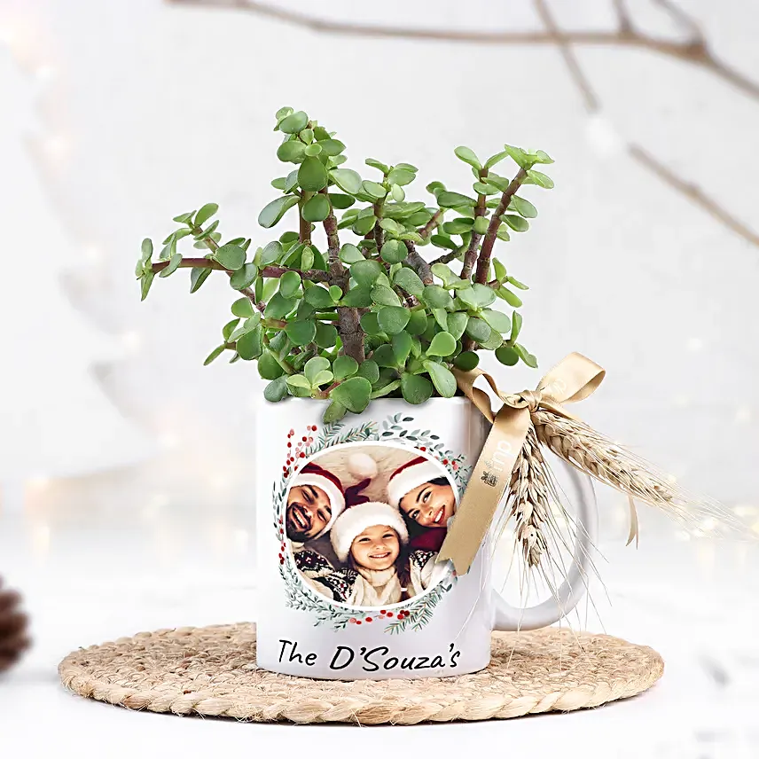 Personalised Merry Mug N Jade Delight