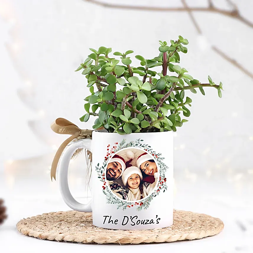 Personalised Merry Mug N Jade Delight