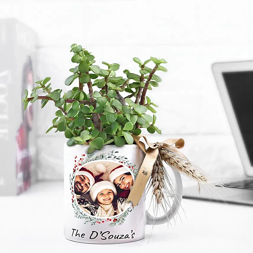 Personalised Merry Mug N Jade Delight
