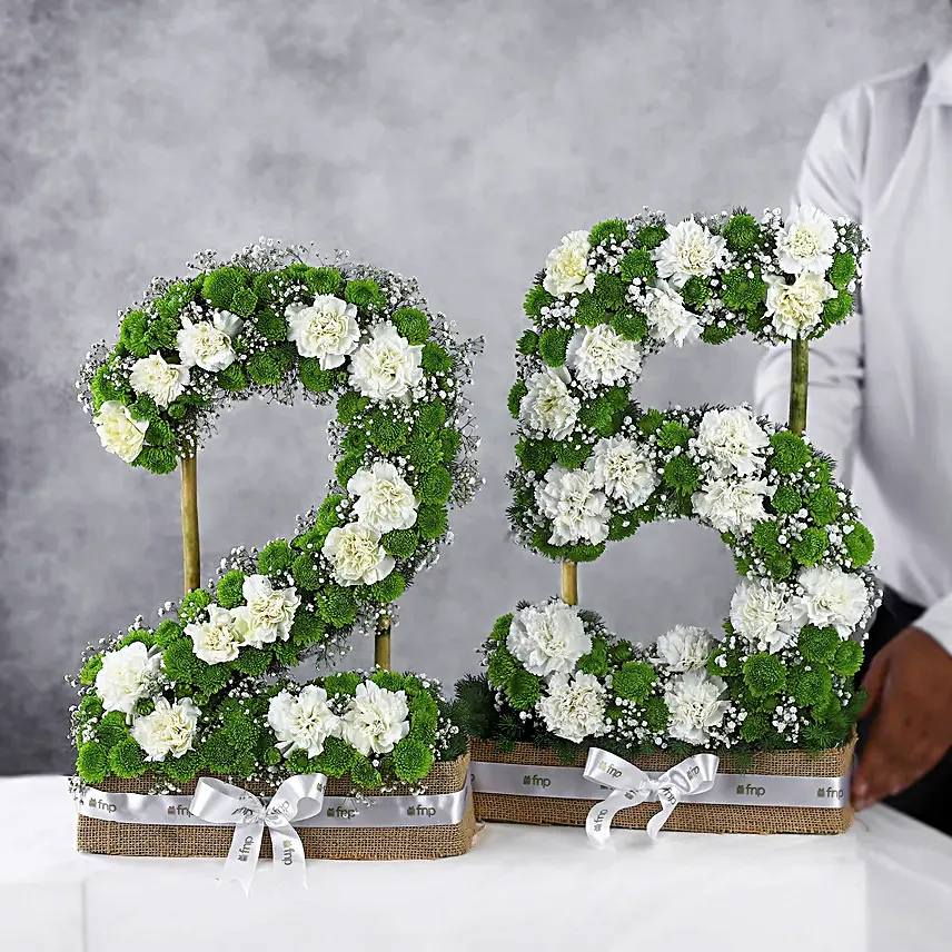 Personalised Milestone Carnation Gift Arrangement