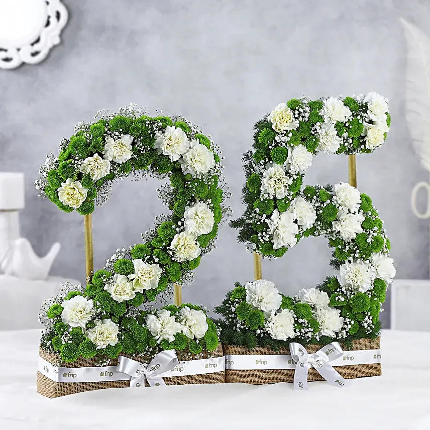 Personalised Milestone Carnation Gift Arrangement