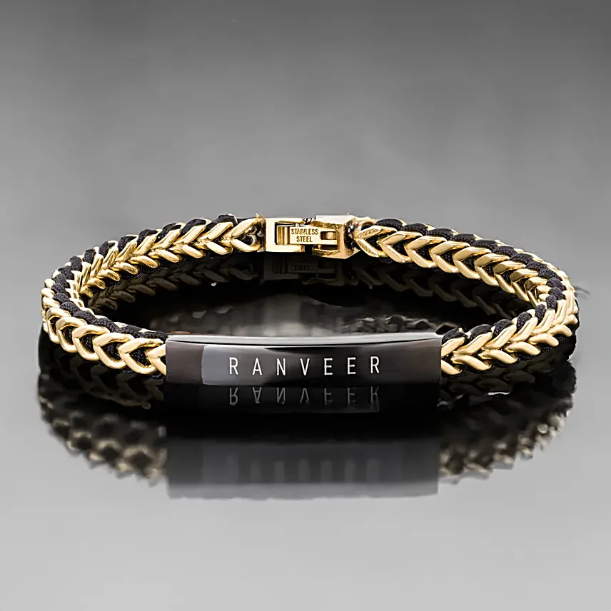 Personalised Motely Rugged Look Bracelet