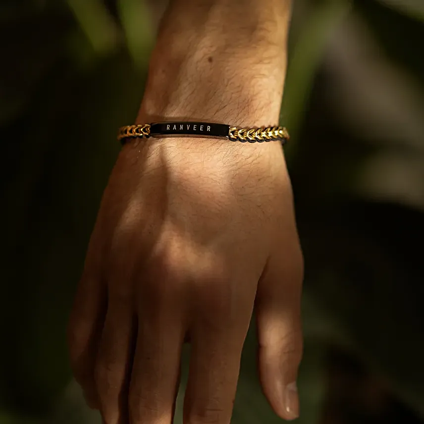 Personalised Motely Rugged Look Bracelet