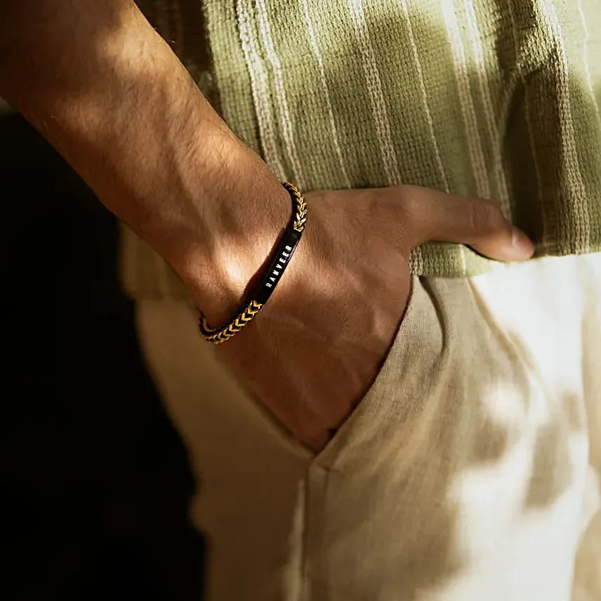 Personalised Motely Rugged Look Bracelet