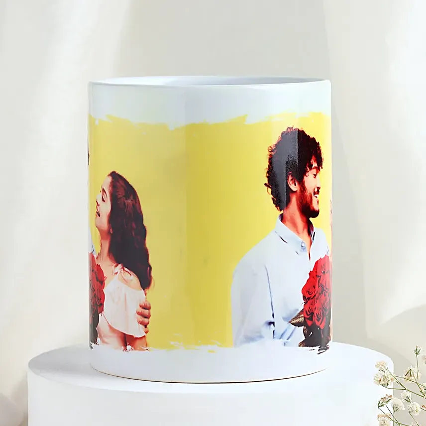 Personalised Mug with Money Plant