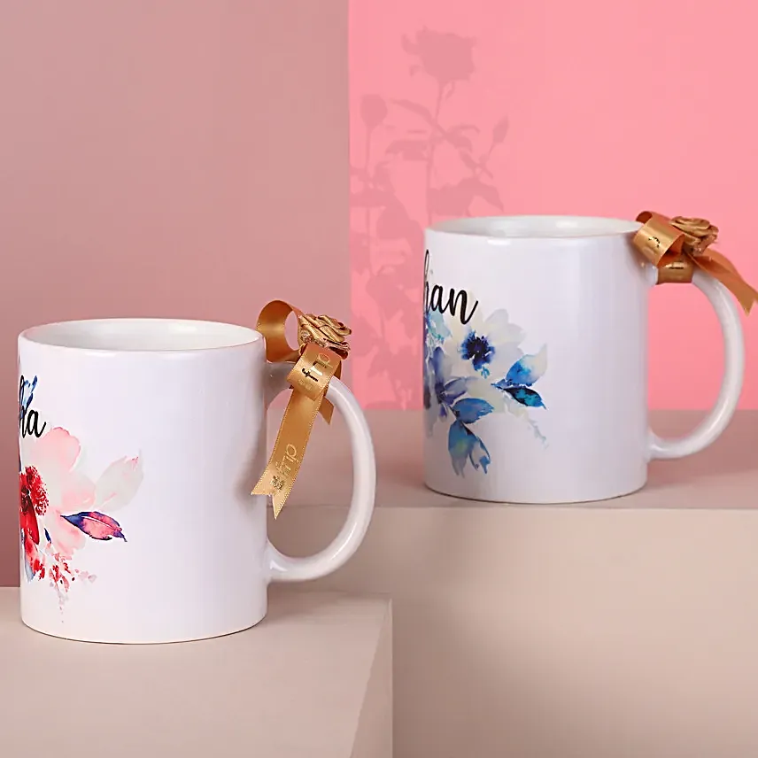 Personalised Name Couple Mugs