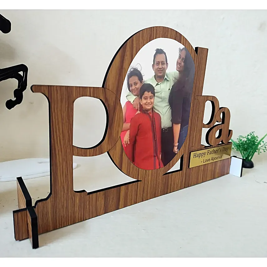 Personalised Papa Cut Out Table Top