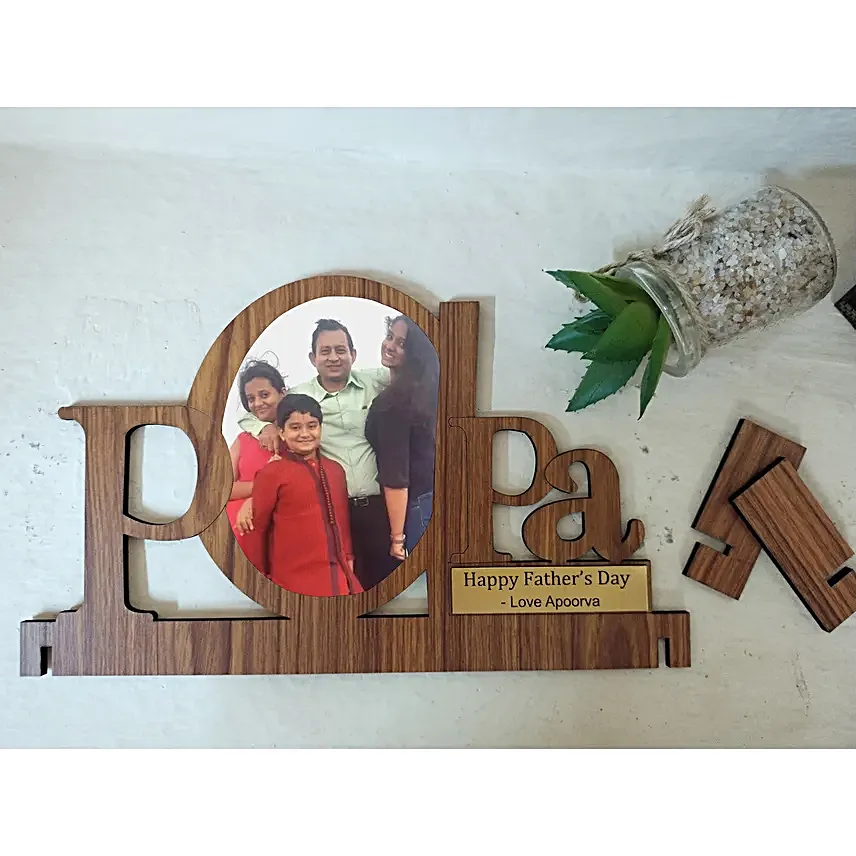 Personalised Papa Cut Out Table Top