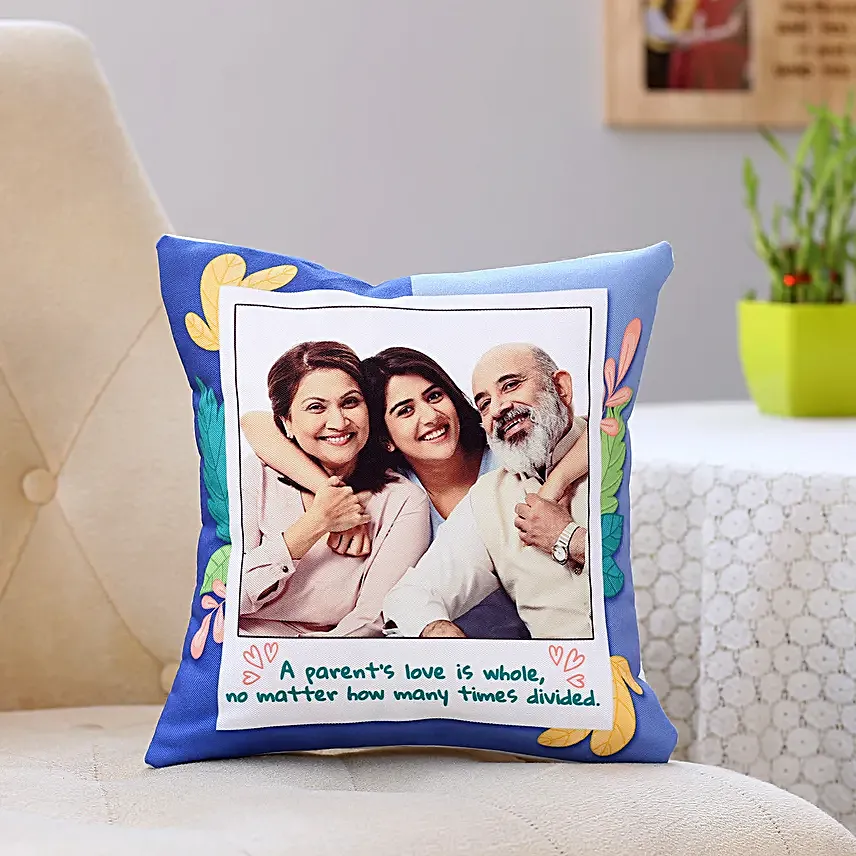online personalised parents love cushion