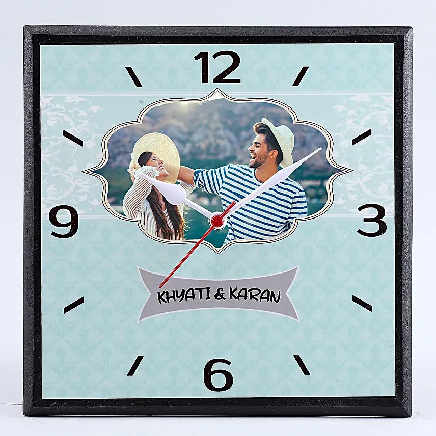 Personalised Photo and Name Wall Clock