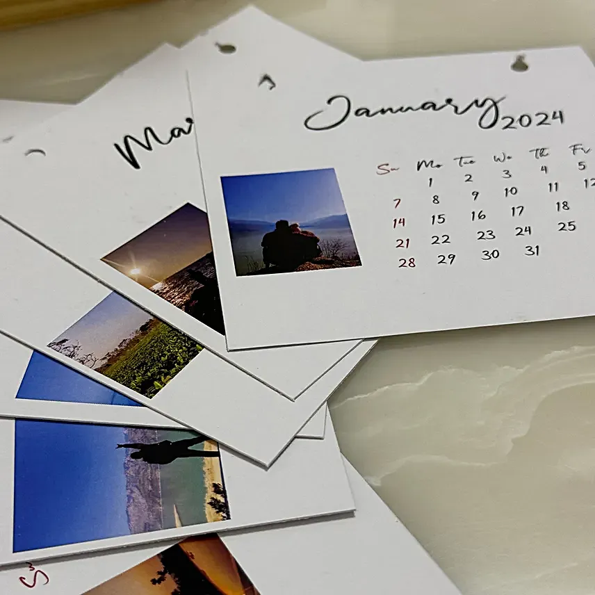 Personalised Photo New Year Calendar