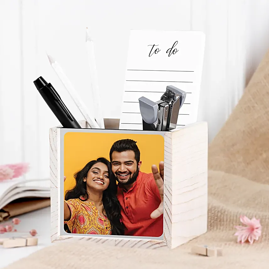 Personalised Photo Table Organiser