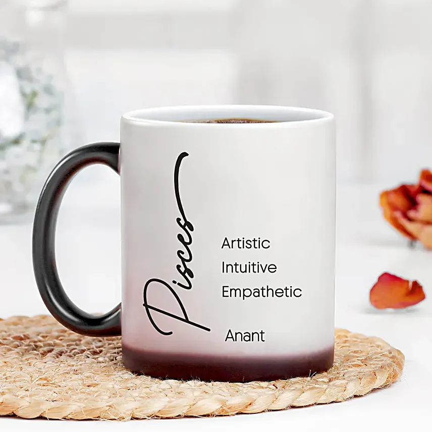 Personalised Pisces Traits Magic Mug