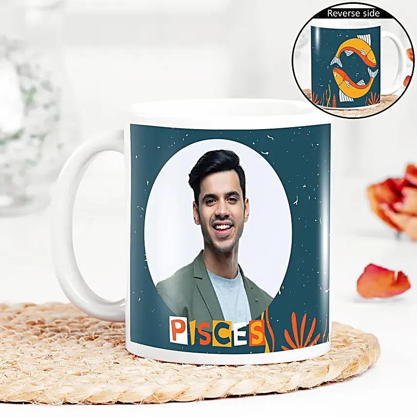 Personalised Pisces Zodiac Mugs
