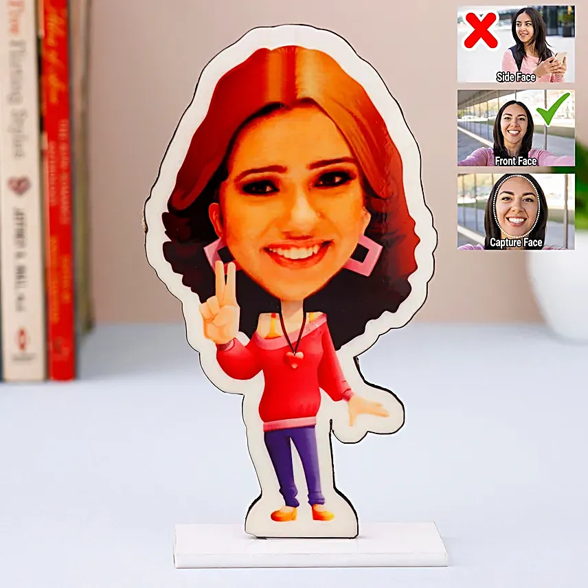 Online Personalised Pretty Girl Caricature