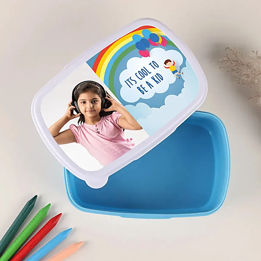 Personalised Rainbow Kids Lunch Box