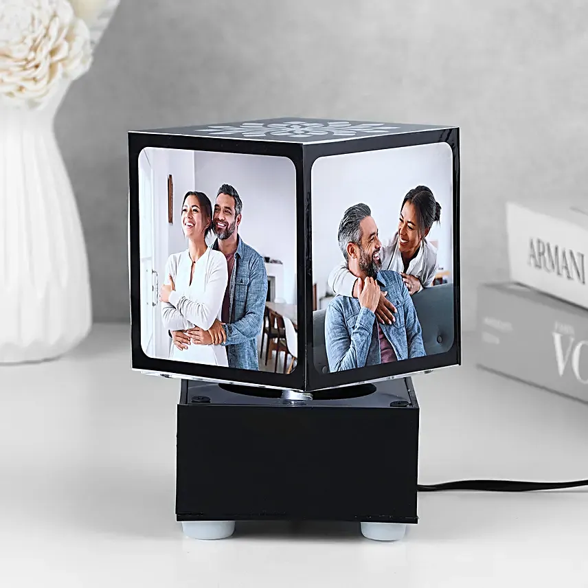 Personalised Revolving Photo Lamp
