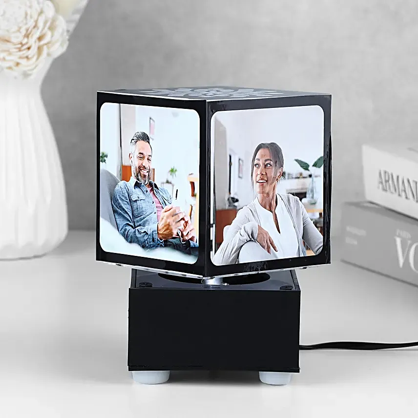 Personalised Revolving Photo Lamp