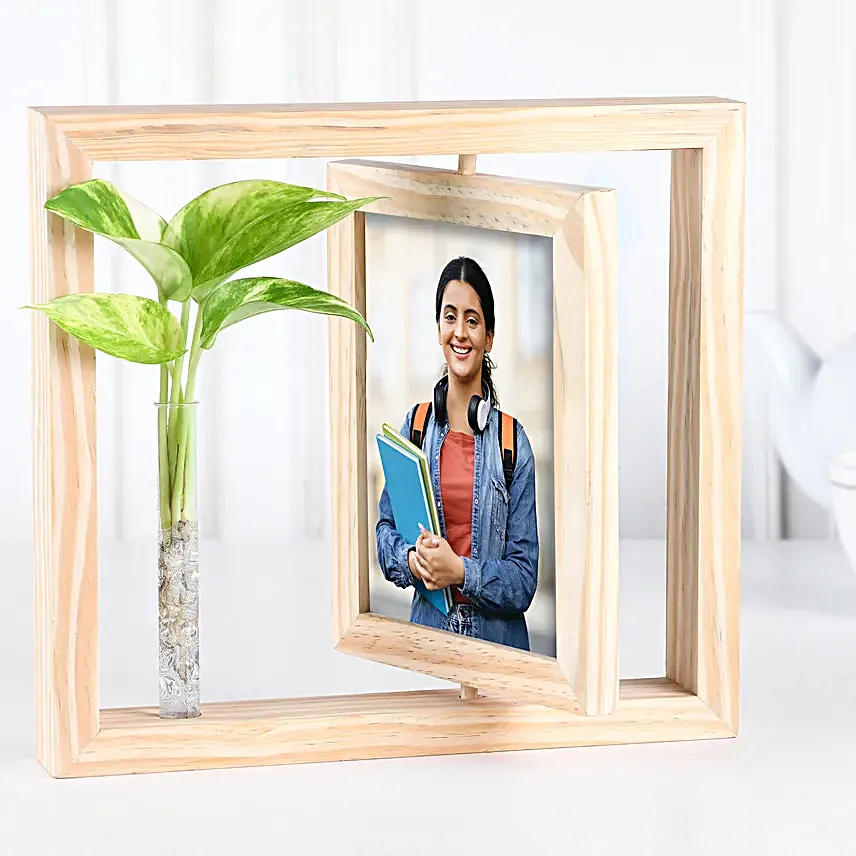 Personalised Rotating Photo Frame N Plant