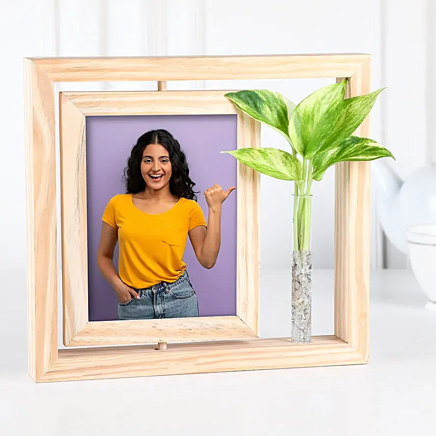 Personalised Rotating Photo Frame N Plant