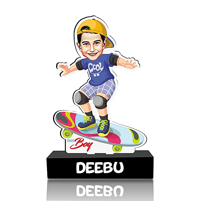 Personalised Skater Boy Caricature