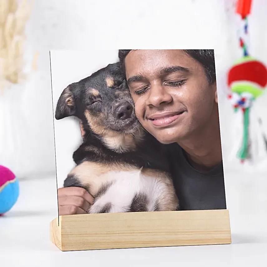 Personalised Sleek Wooden Photo Frame