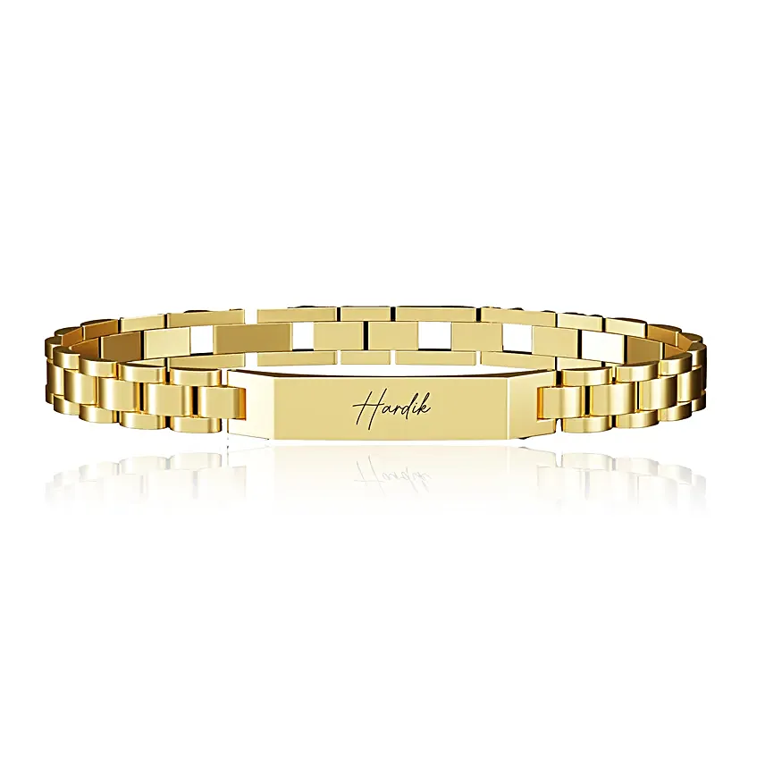Personalised Stark Gold Bracelet Gift