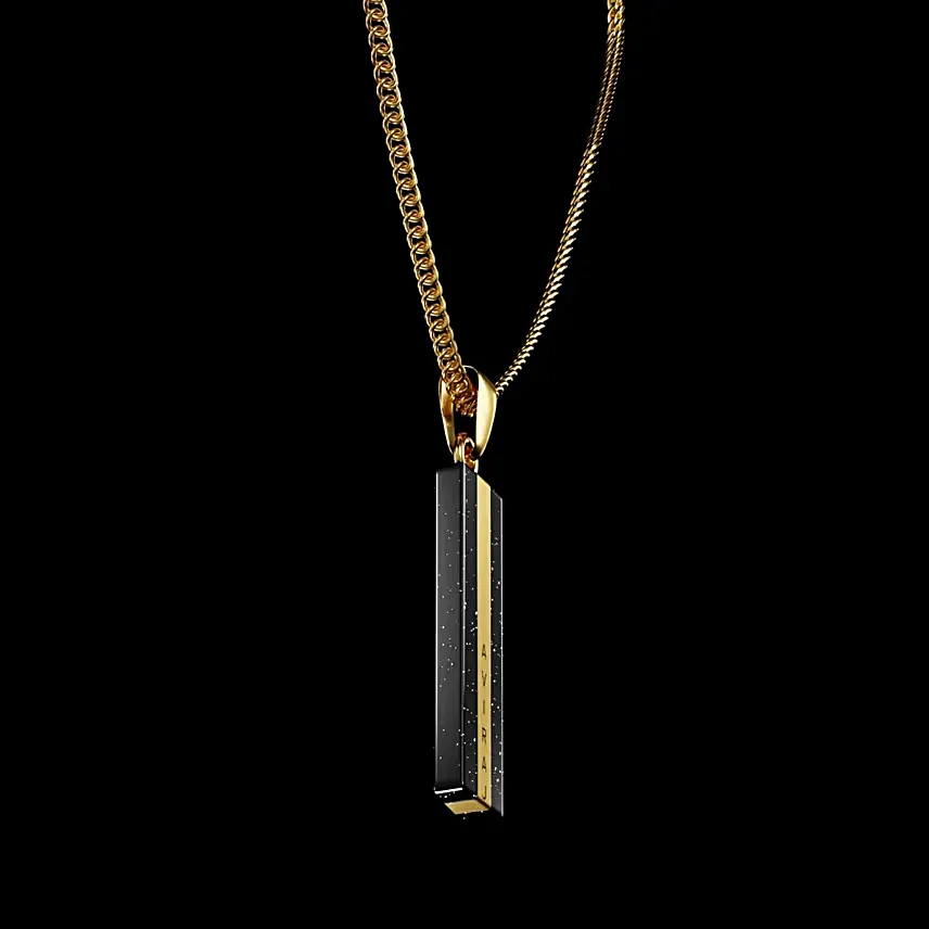 Personalised Steiner Bar Locket With Chain
