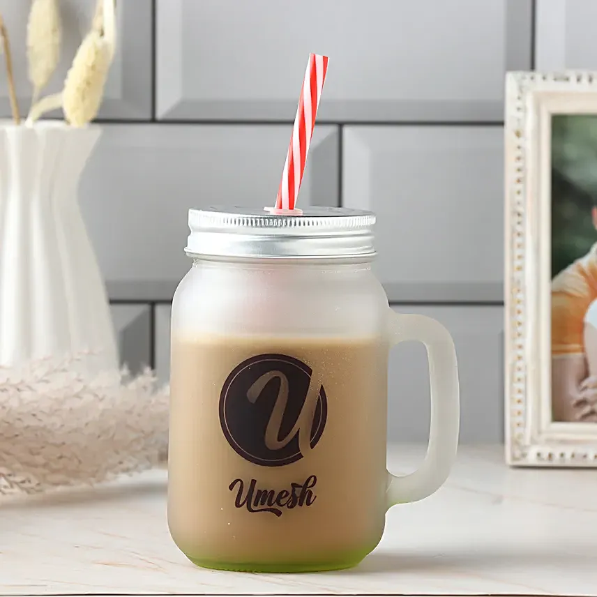 Personalised Stylish Mason Jar