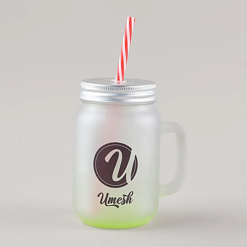 Personalised Stylish Mason Jar