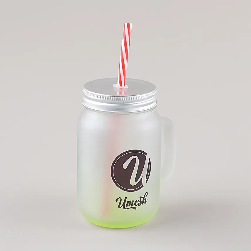 Personalised Stylish Mason Jar