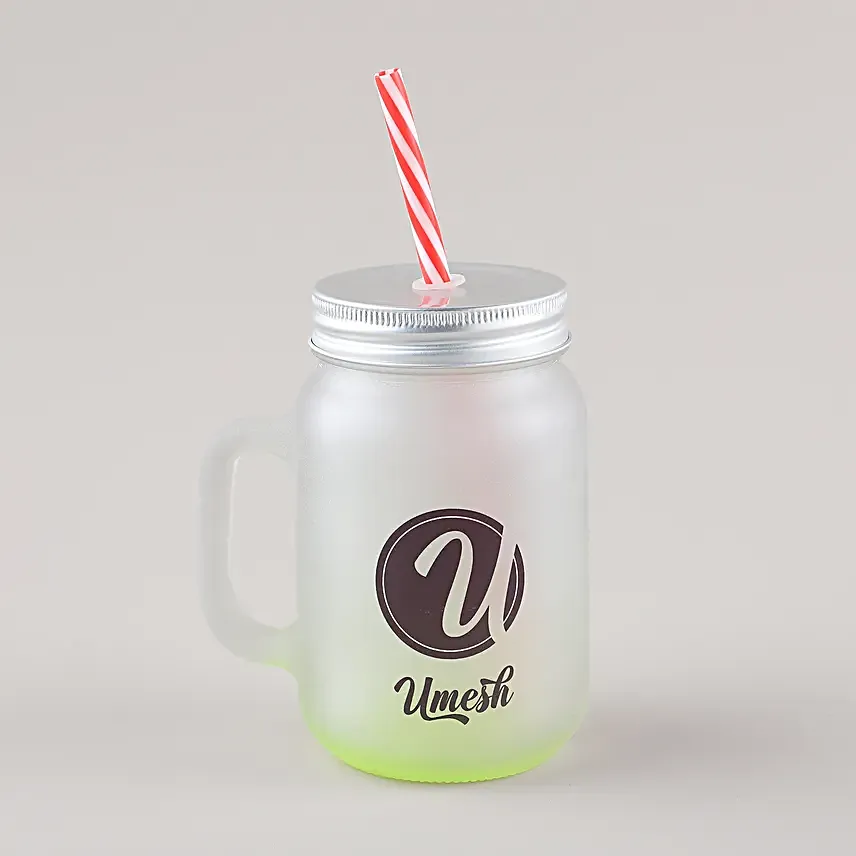 Personalised Stylish Mason Jar