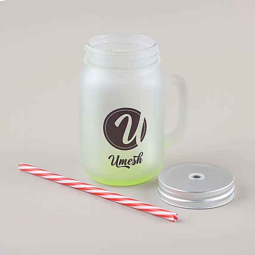 Personalised Stylish Mason Jar