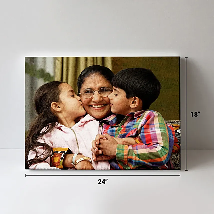 Personalised Sweet Memories Landscape Canvas Frame
