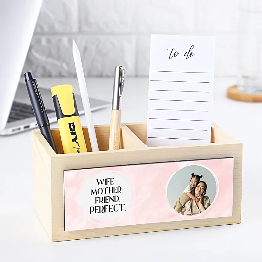 Personalised Table Oragniser For Her